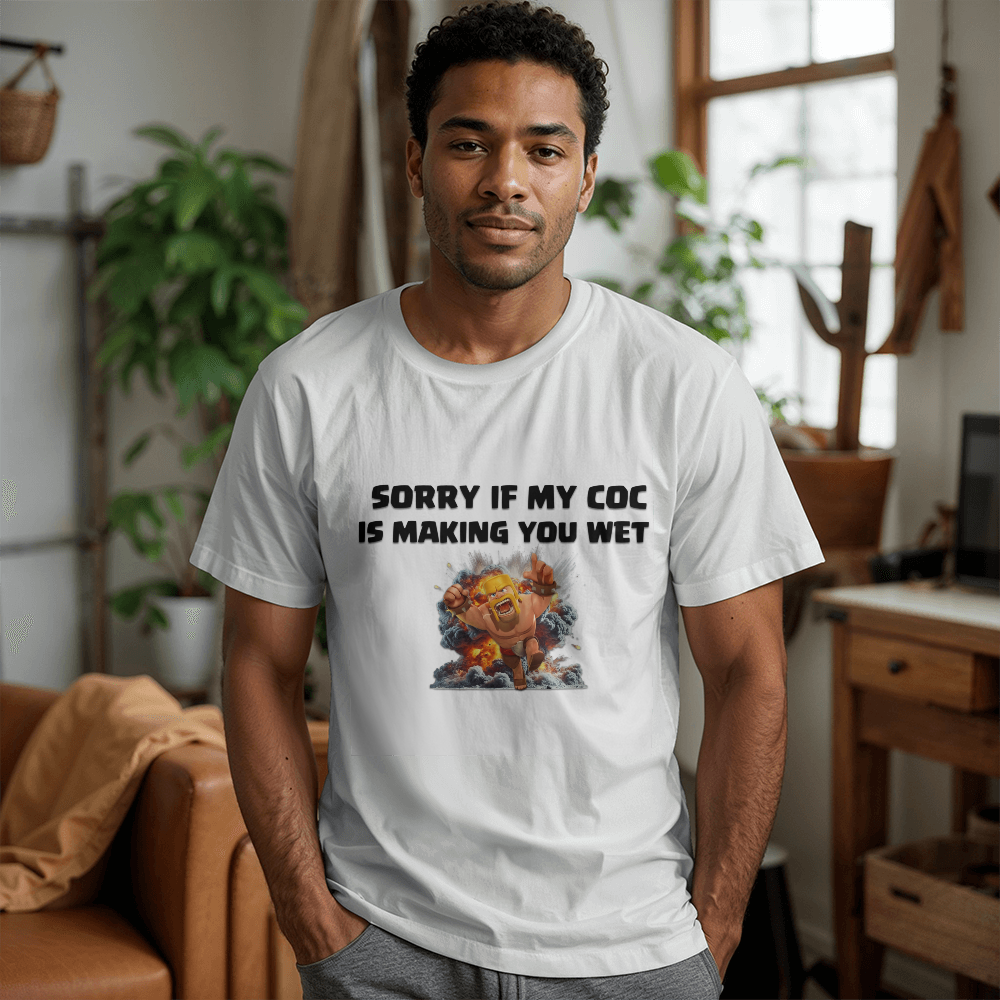 Sorry If My Coc Is Making You Wet T-Shirt (White)