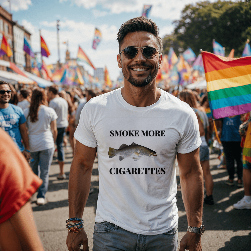 Smoke More Cigarettes T-Shirt (White)