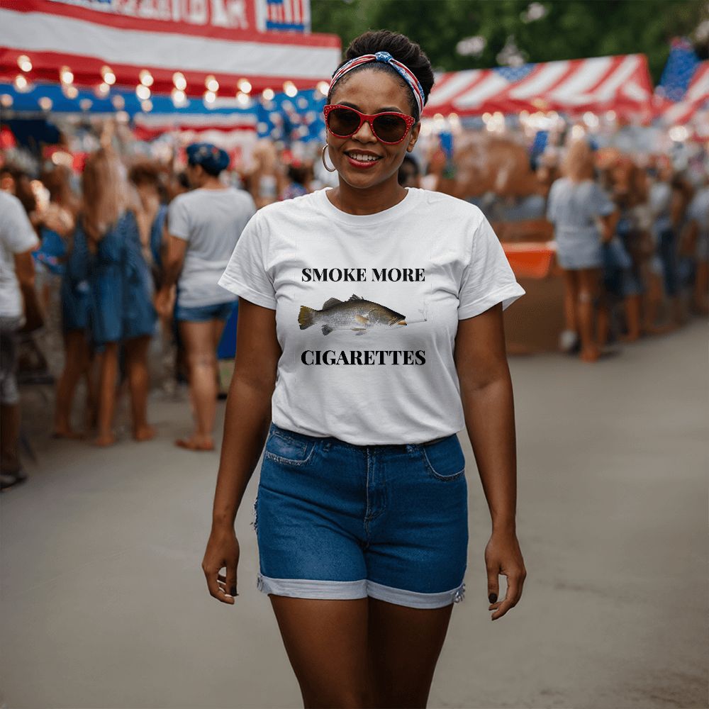 Smoke More Cigarettes T-Shirt (White)