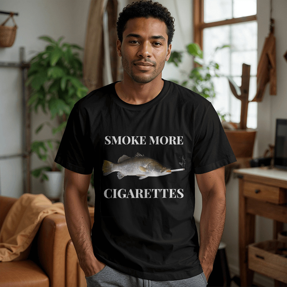 Smoke More Cigarettes T-Shirt (Black)