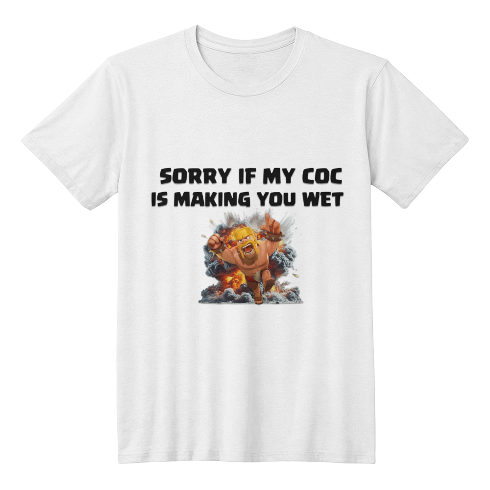 Sorry If My Coc Is Making You Wet T-Shirt (White)